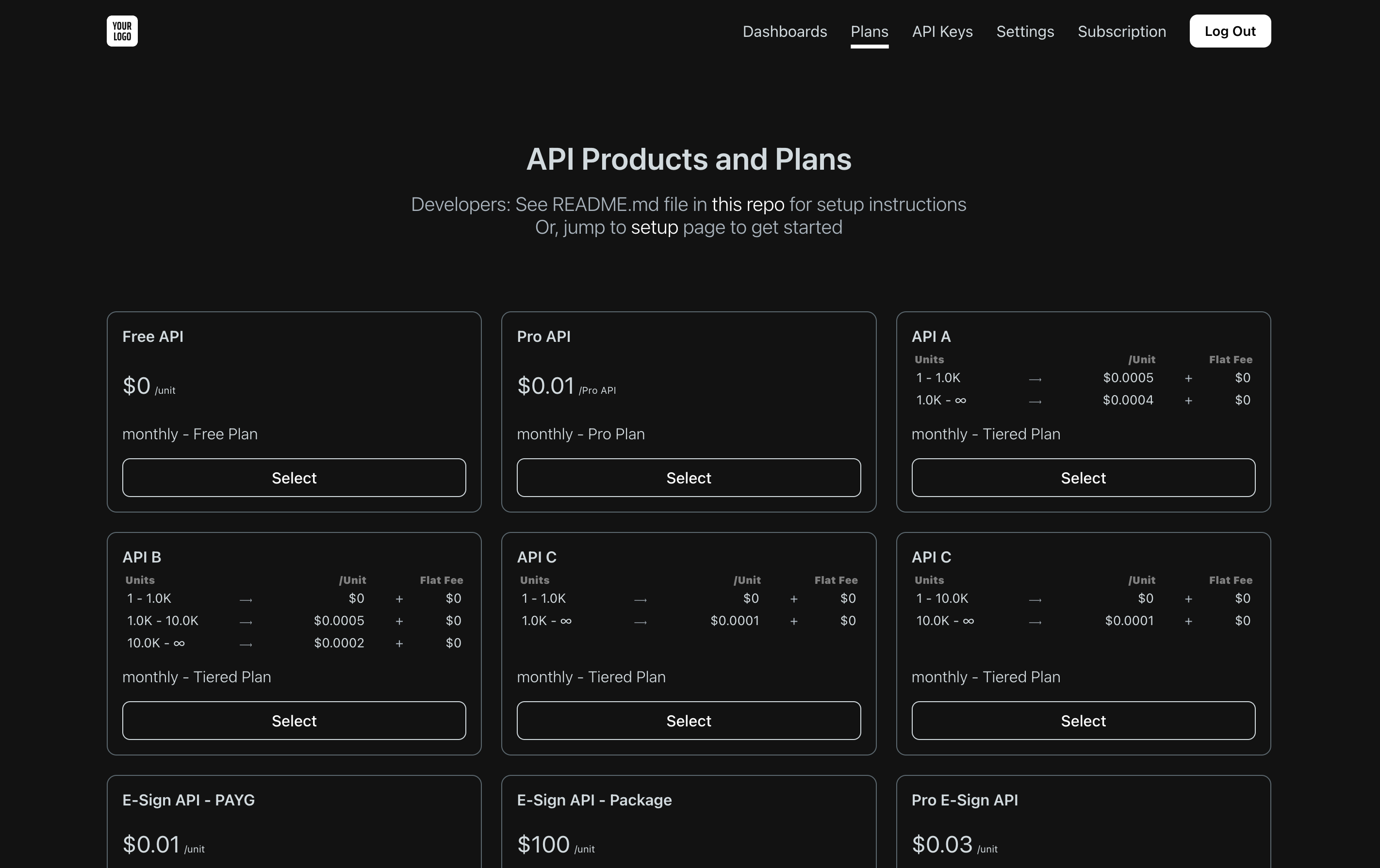 Screenshot of Moesif Developer Portal