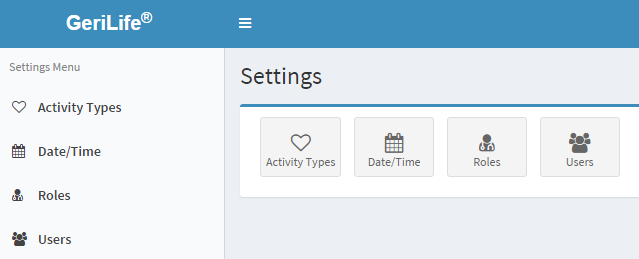 Manage settings