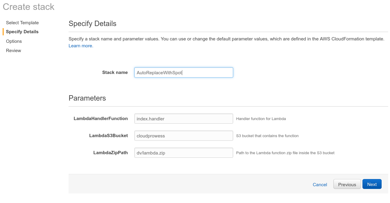 LambdaS3Bucket Configuration