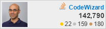 profile for CodeWizard at Stack Overflow, Q&A for professional and enthusiast programmers