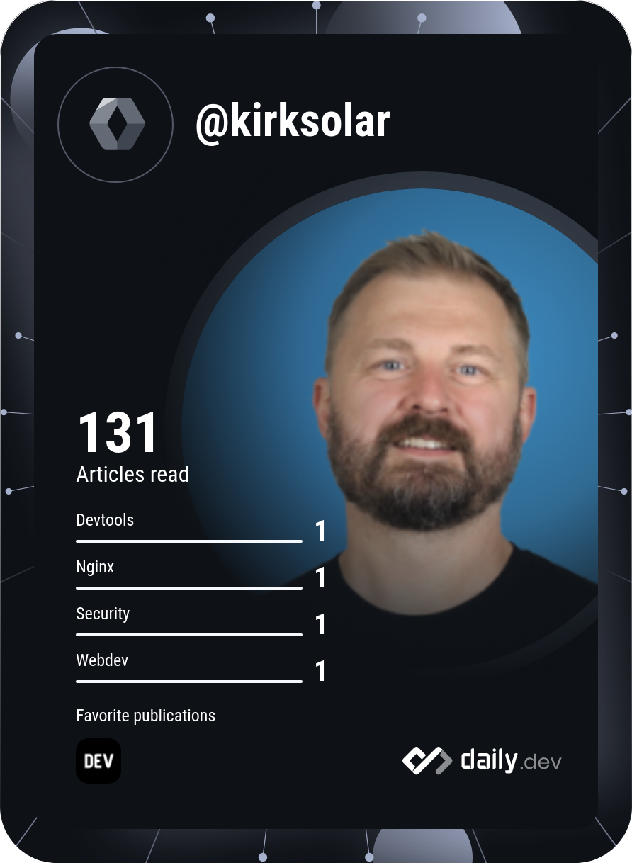 Kirk Solar's Dev Card