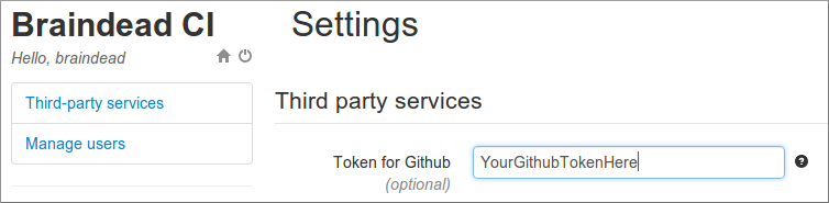 Github token